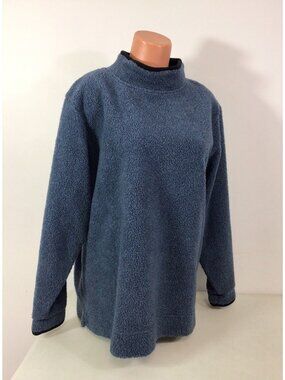 LL Bean Heavy Fleece Sweater Womens Large